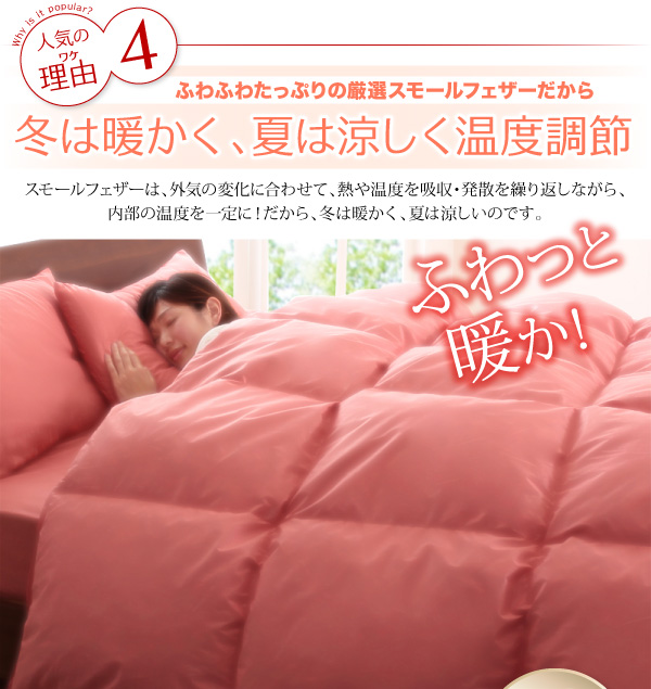 20色羽根布団8点セット16