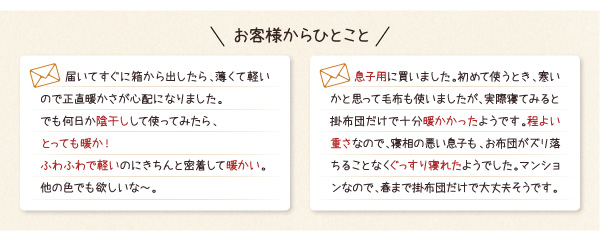20色羽根布団8点セット18
