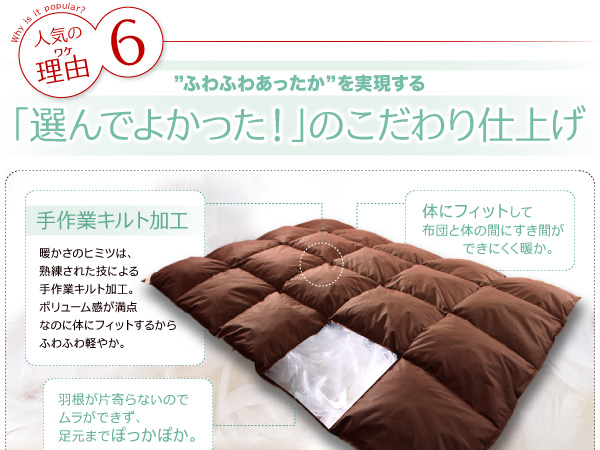 20色羽根布団8点セット23