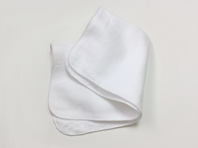 表ガーゼ角丸タオルハンカチ